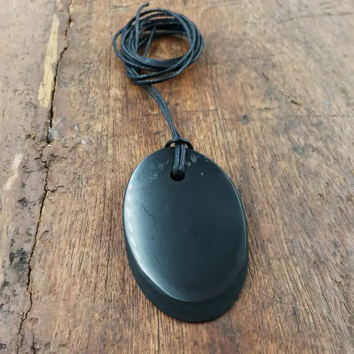 Shungite - pendentif ovale